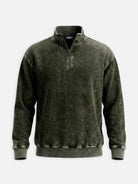 Men's Washed Quarter Zip Sweatshirt ElevenOasis