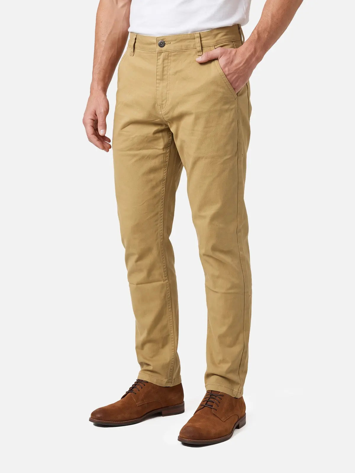 Men's Tapered Stretch Cotton Chino Pants ElevenOasis