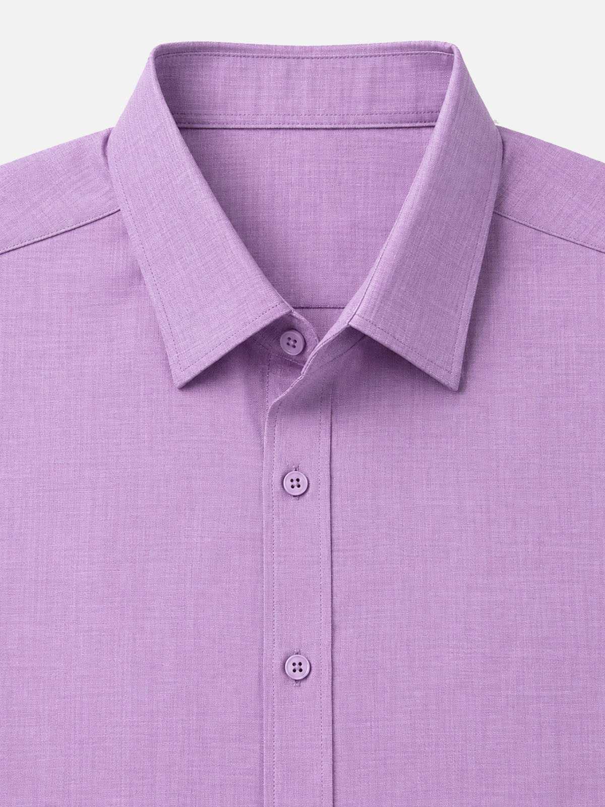 Men's Linen Blend Regular Fit Long Sleeve Shirt Eleven Oasis