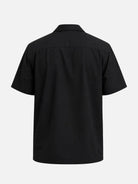 Men's Snakeskin Panel Bowling Short Sleeve Shirt Eleven Oasis