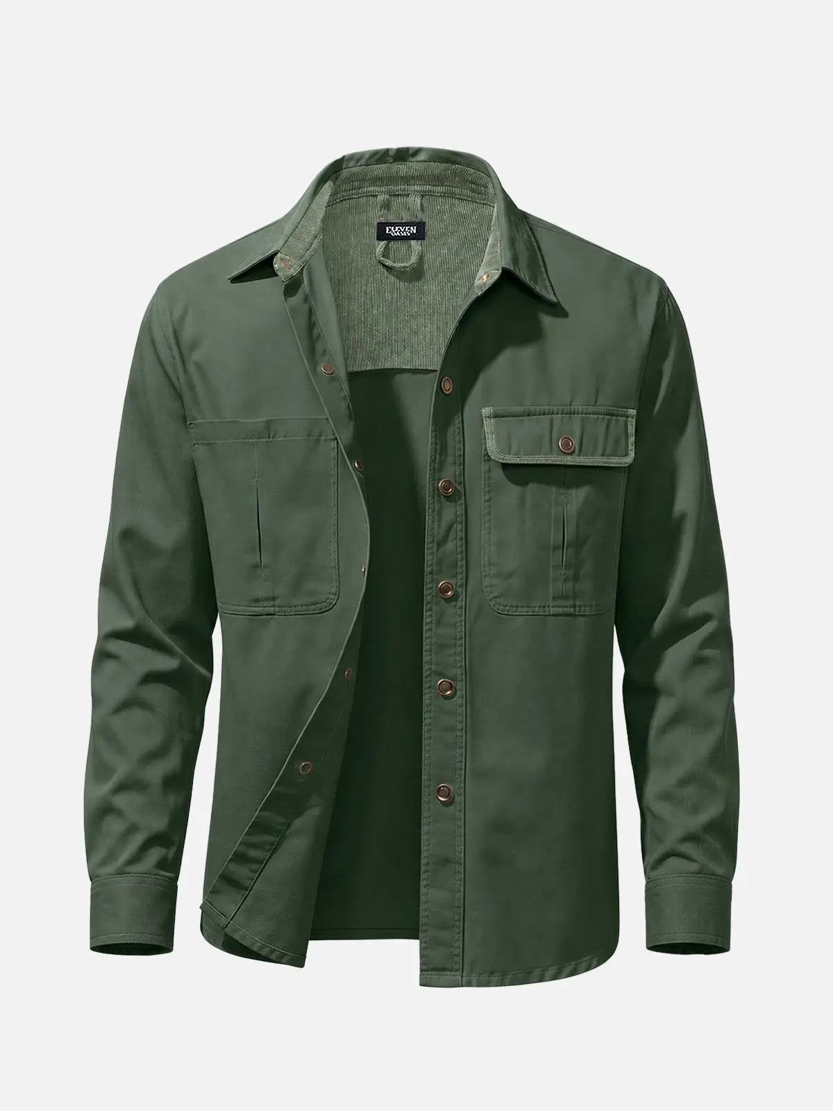 Men's Relaxed Fit Vintage Utility Overshirt Jacket ElevenOasis