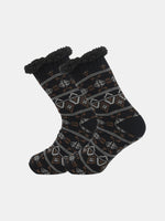 Patterned Wool-Style Slipper Socks Eleven Oasis