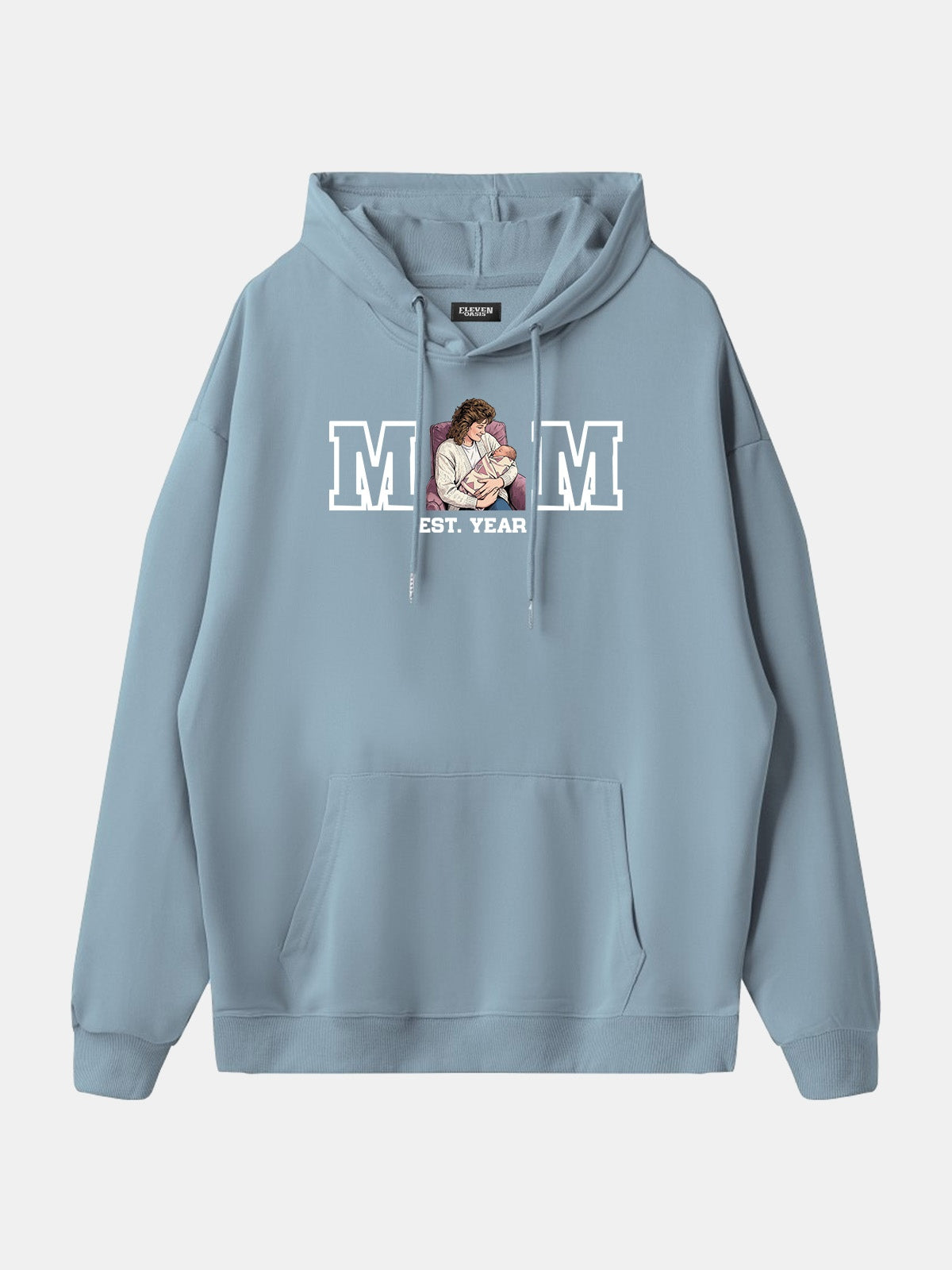 Custom Mom Illustration Hoodie Eleven Oasis