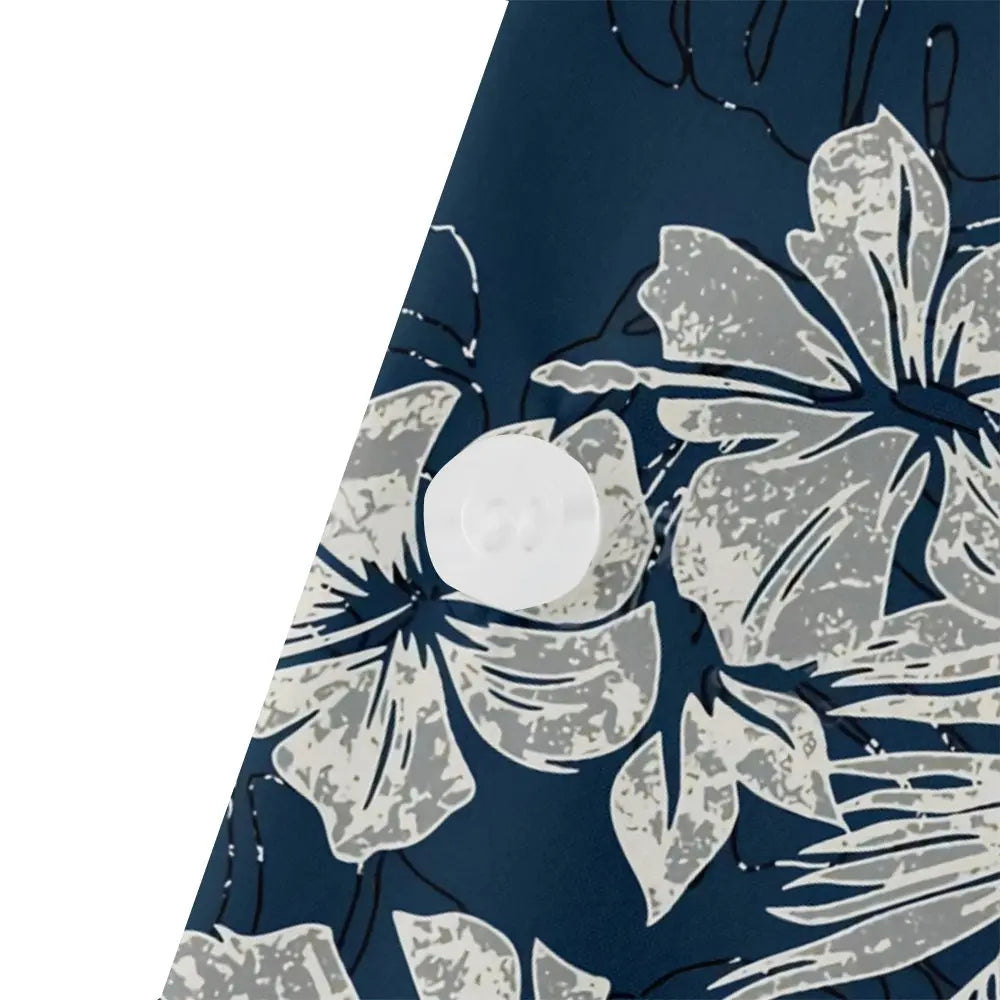 Men's Hawaiian Print Floral Foliage Short Sleeve ShirtMens short sleeve shirts Big and tall Mens shirts Short sleeve shirts for men Mens 4xl shirts Casual short sleeve shirts