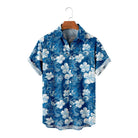 Men's Floral Vacation Print Short Sleeve ShirtMens short sleeve shirts Big and tall Mens shirts Short sleeve shirts for men Mens 4xl shirts Casual short sleeve shirts