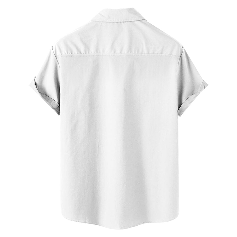 Men's Simple Pattern Striped Every Day Short Sleeve Shirt with Chest PocketMens short sleeve shirts Big and tall Mens shirts Short sleeve shirts for men Mens 4xl shirts Casual short sleeve shirts