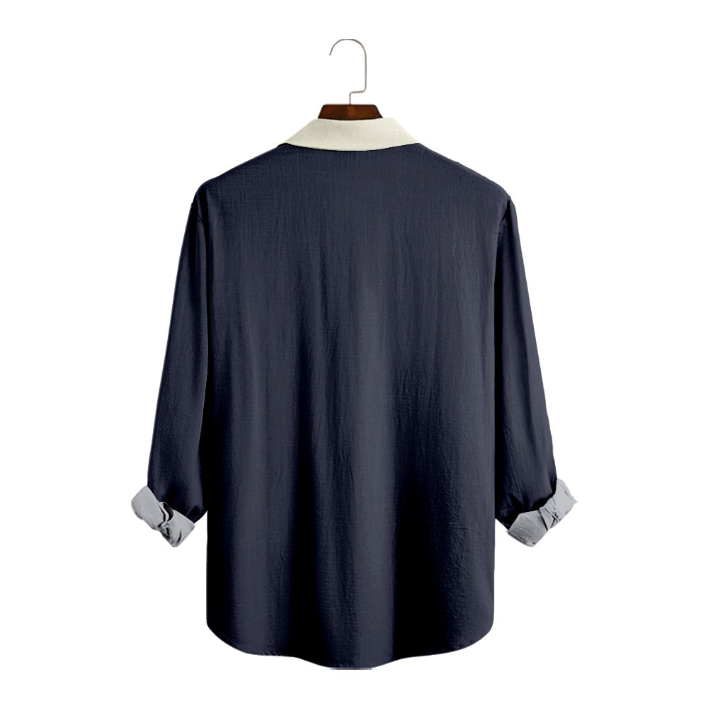 Men's Everyday Simple Pattern Long Sleeve Shirt with Chest PocketMens short sleeve shirts Big and tall Mens shirts Short sleeve shirts for men Mens 4xl shirts Casual short sleeve shirts
