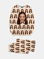 Custom Face Print Pajama Set Eleven Oasis