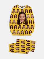 Custom Face Print Pajama Set Eleven Oasis