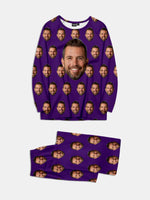 Custom Face Print Pajama Set Eleven Oasis