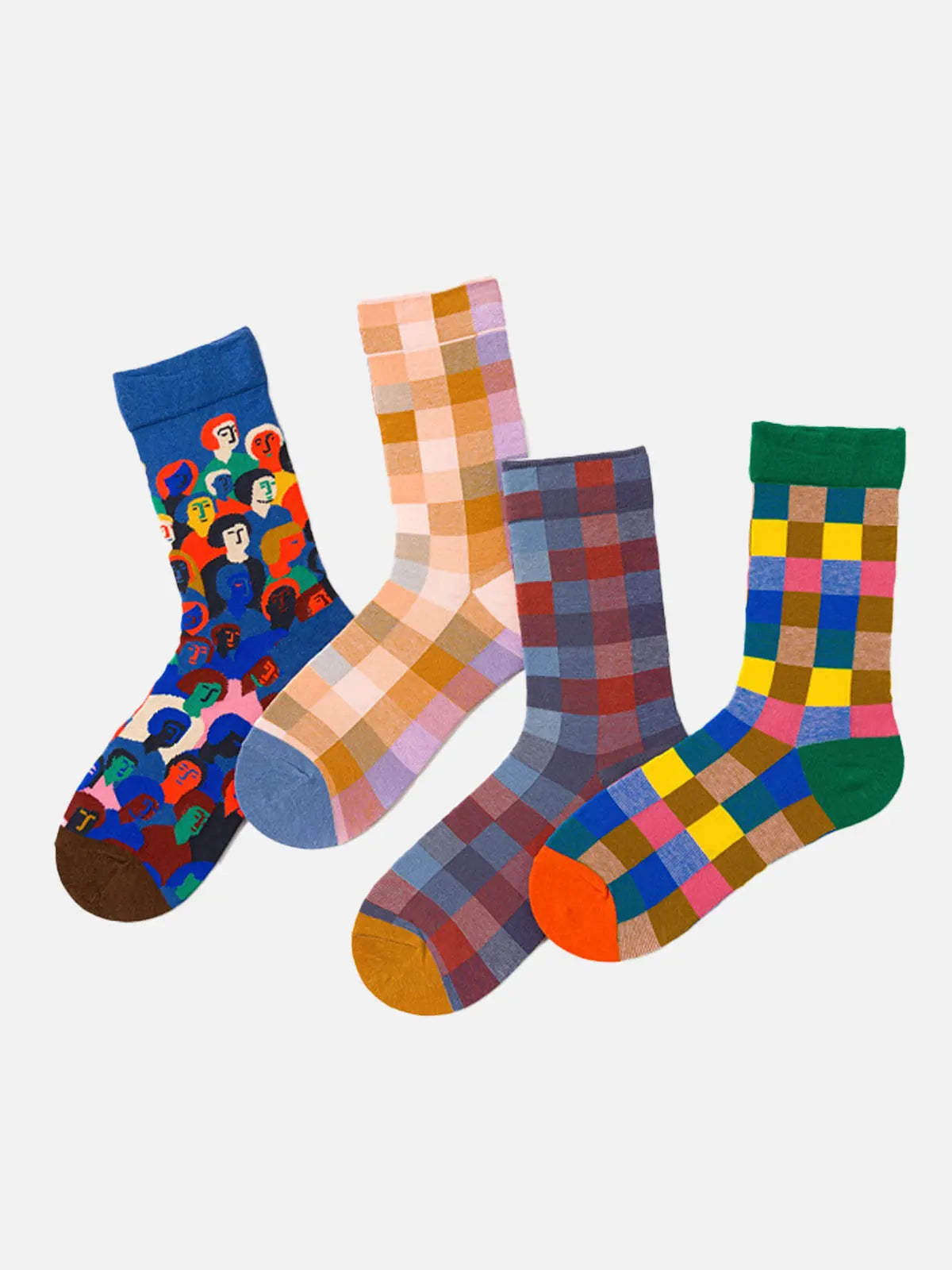 Men's Patterned Crew Socks Eleven Oasis