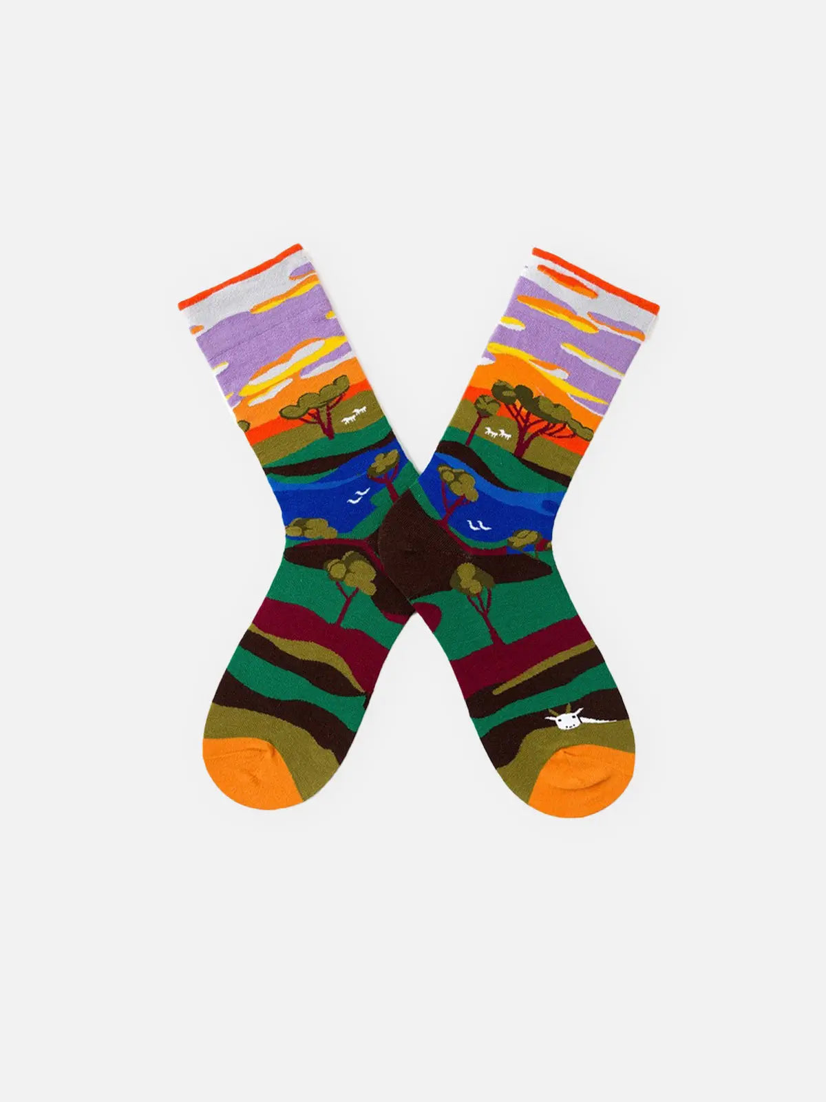 Men's Patterned Crew Socks Eleven Oasis