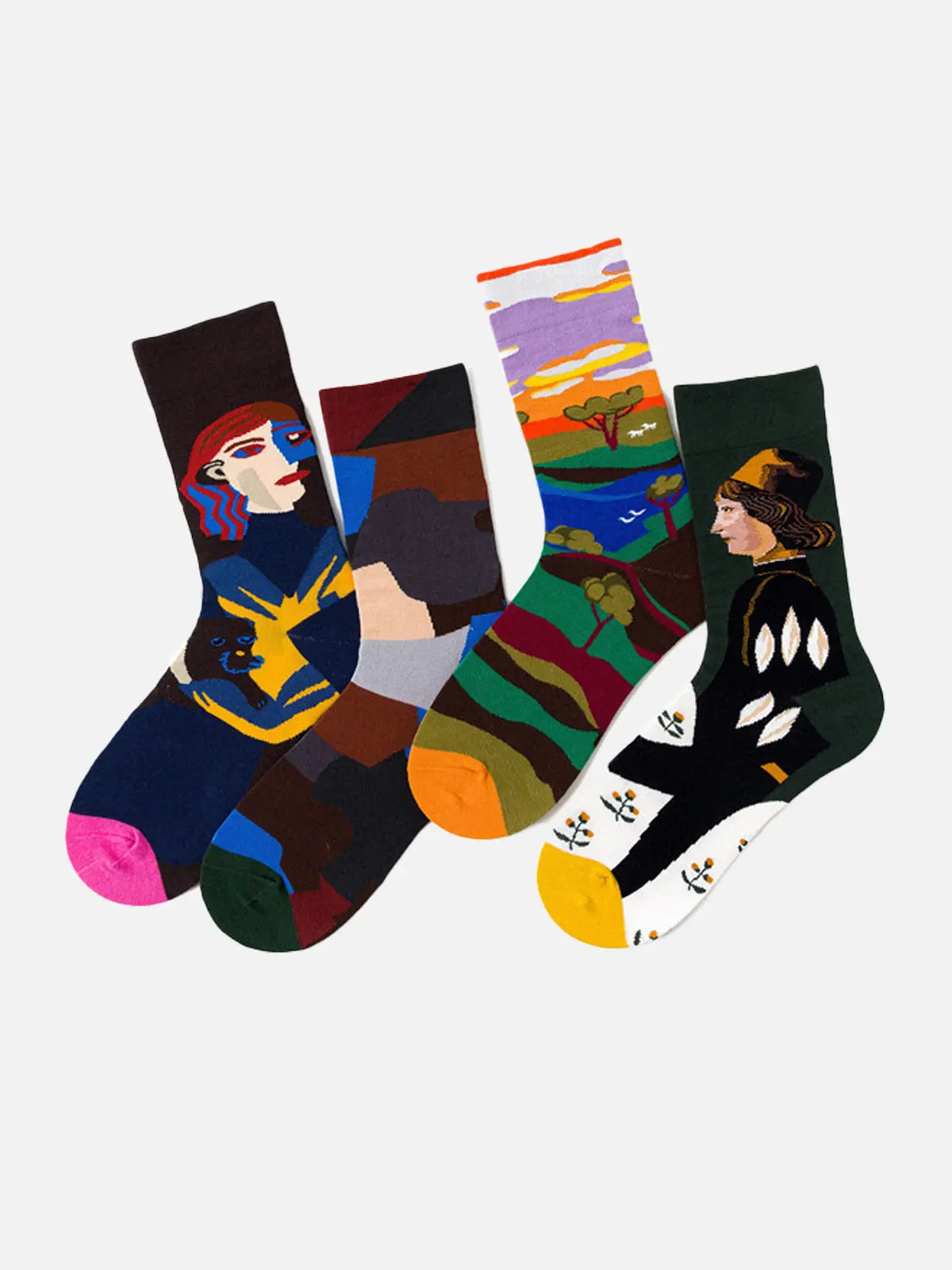 Men's Patterned Crew Socks Eleven Oasis