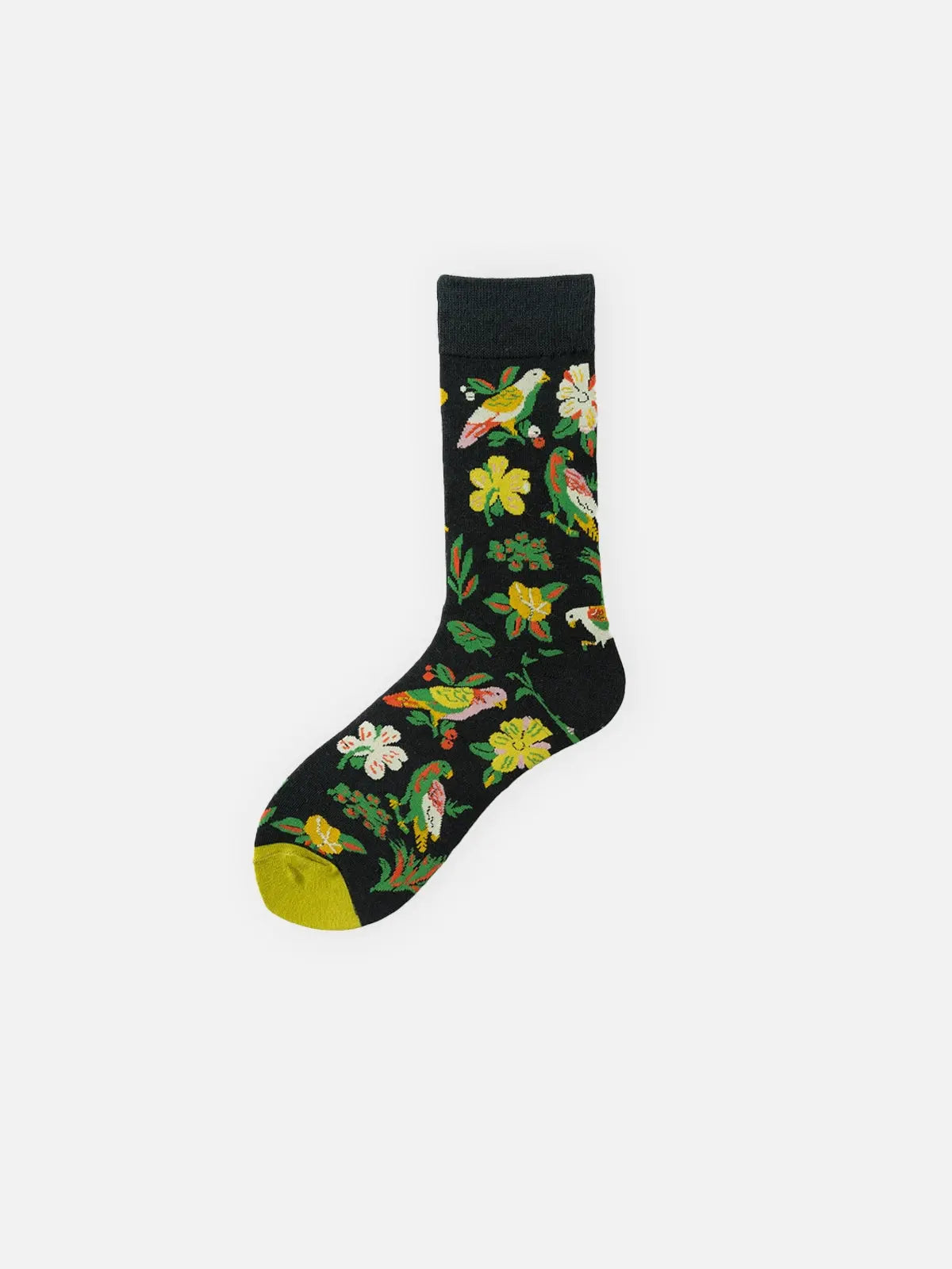 Men's Floral Pattern Crew Socks Eleven Oasis