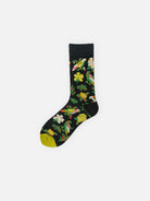 Men's Floral Pattern Crew Socks Eleven Oasis