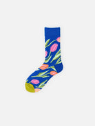 Men's Floral Pattern Crew Socks Eleven Oasis