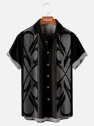 Men's Pinstripe Inspired Hot Rod Basic Every Day Short Sleeve Shirt ElevenOasis