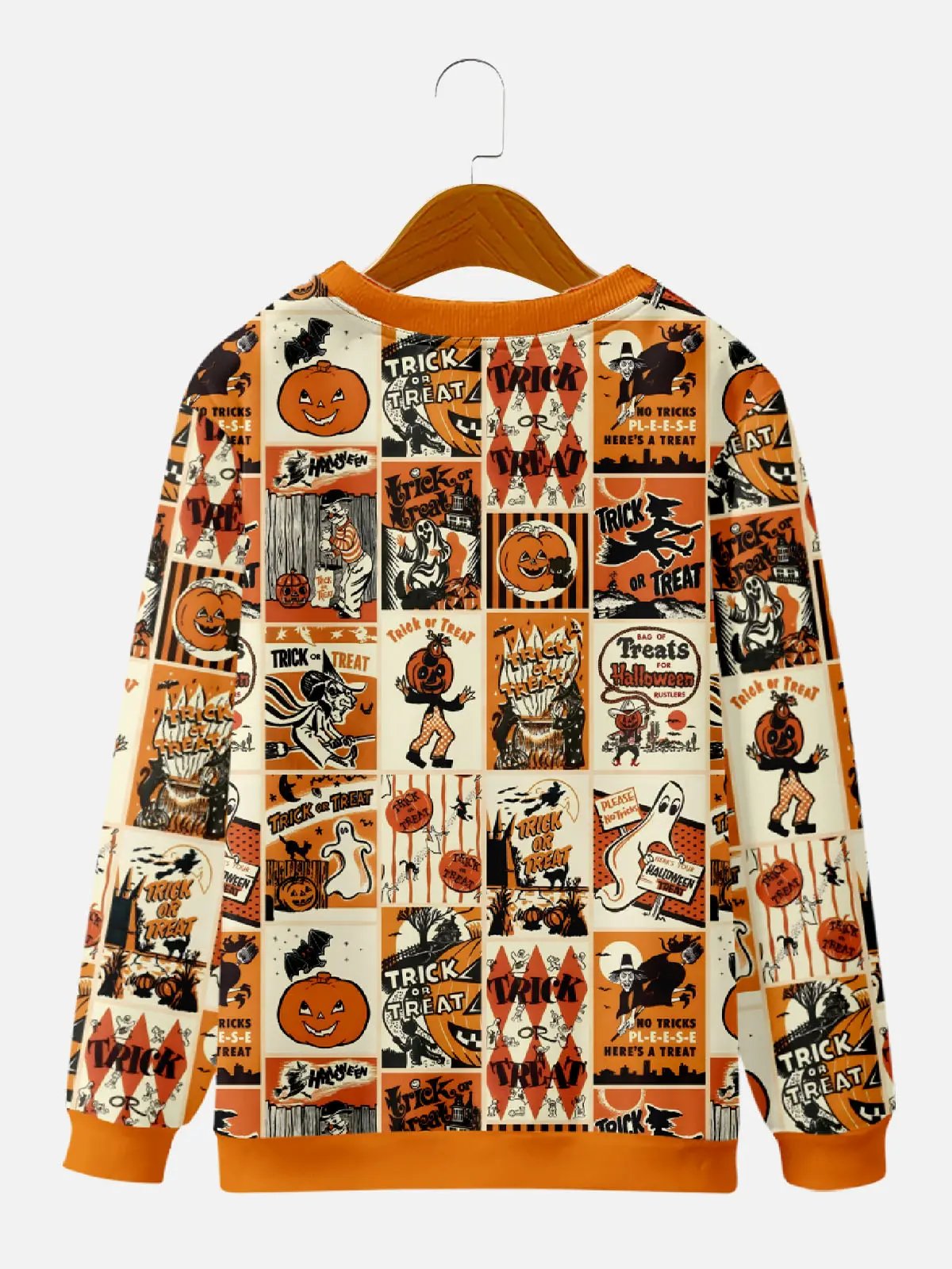 Vintage Halloween Patches Sweatshirt ElevenOasis