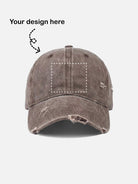 Customizable Bowling Strike Distressed Washed Cotton Baseball Cap Eleven Oasis