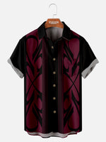 Men's Pinstripe Inspired Hot Rod Basic Every Day Short Sleeve Shirt ElevenOasis