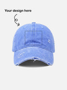 Customizable Bowling Strike Distressed Washed Cotton Baseball Cap Eleven Oasis