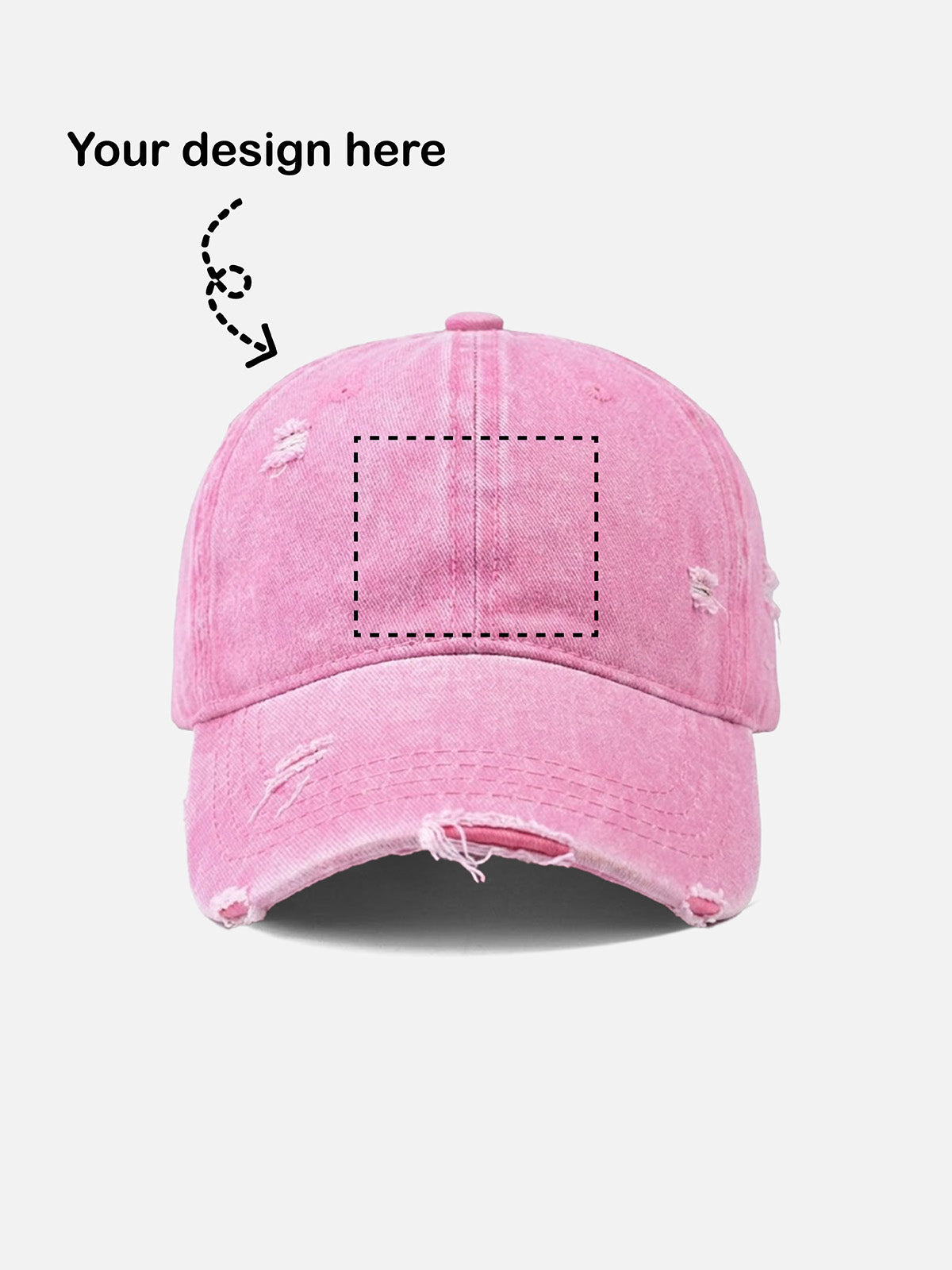 Customizable Bowling Strike Distressed Washed Cotton Baseball Cap Eleven Oasis