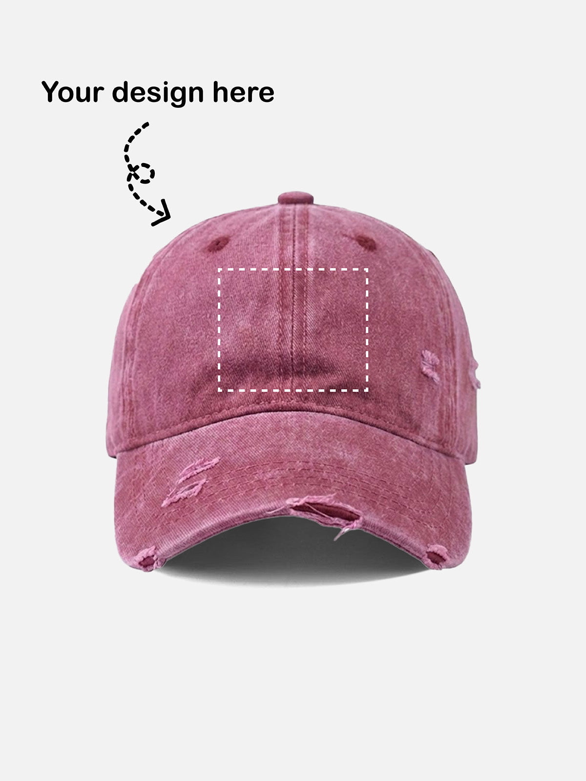 Customizable Bowling Strike Distressed Washed Cotton Baseball Cap Eleven Oasis