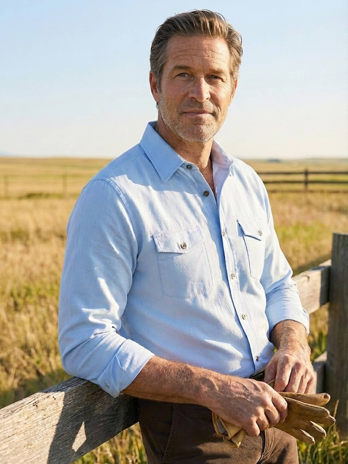 Men's Classic Utility Long Sleeve Shirt Eleven Oasis