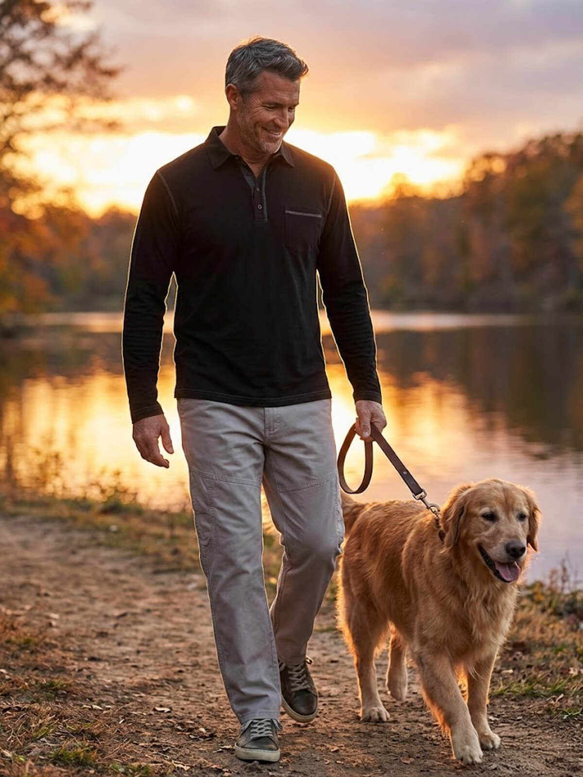 Men's Classic Comfort Long Pants Eleven Oasis