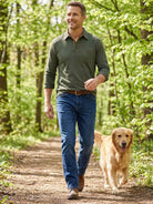 Men's Classic Long Sleeve Polo Shirt Eleven Oasis