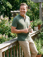 Men's Classic Henley Chest Pocket Short Sleeve Shirt Eleven Oasis