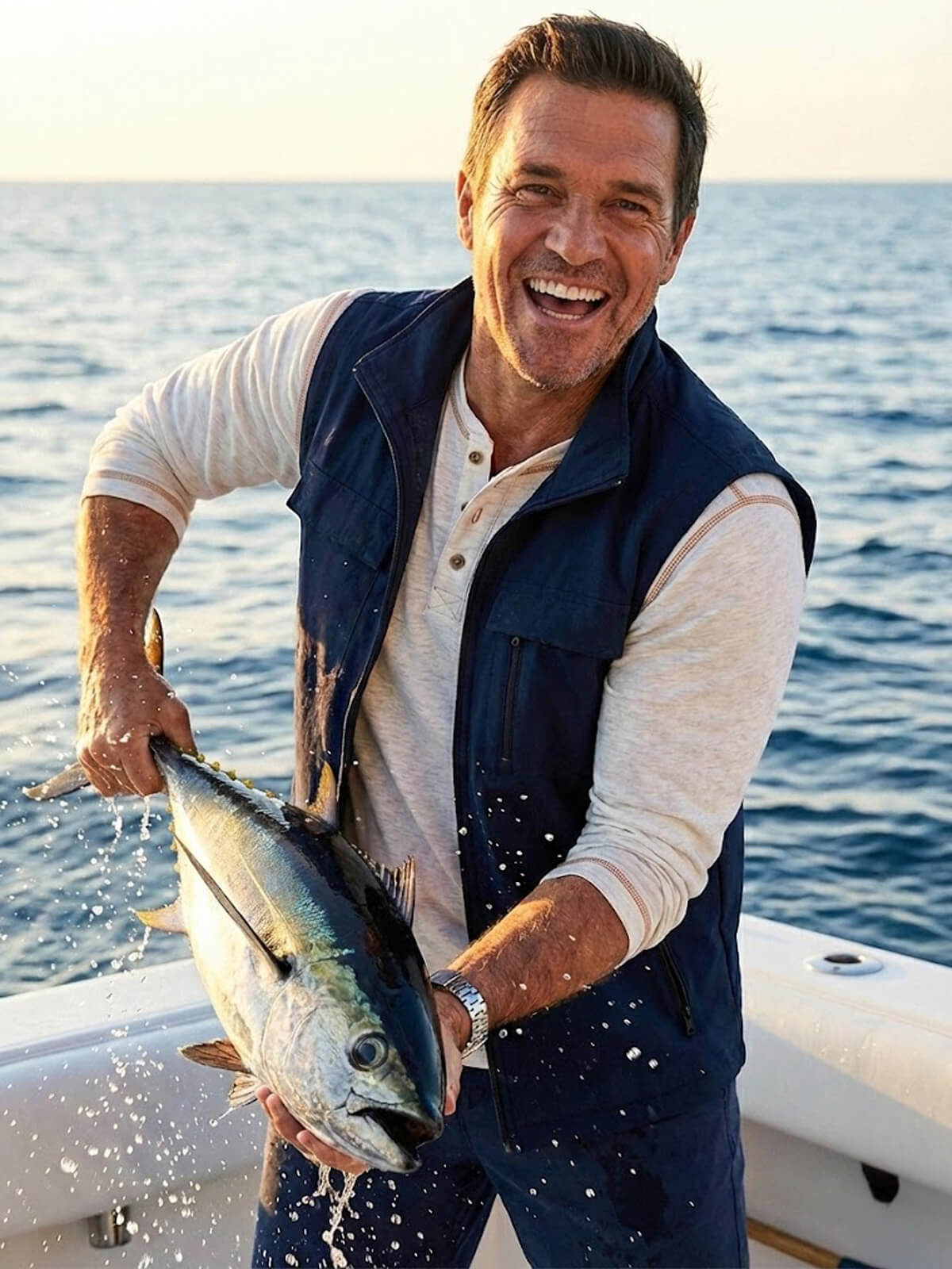 Men's Classic Long Sleeve Henley Shirt Eleven Oasis