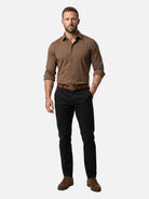 Men's Tapered Stretch Cotton Chino Pants ElevenOasis