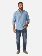 Men's Distressed Wash Drawstring Tapered Denim Pants ElevenOasis
