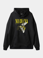 Men's Nirvana-Inspired"Love Buzz"Graphic Hoodie Eleven Oasis