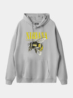 Men's Nirvana-Inspired"Love Buzz"Graphic Hoodie Eleven Oasis