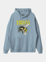 Men's Nirvana-Inspired"Love Buzz"Graphic Hoodie Eleven Oasis