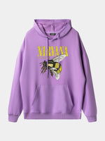 Men's Nirvana-Inspired"Love Buzz"Graphic Hoodie Eleven Oasis