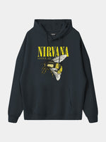 Men's Nirvana-Inspired"Love Buzz"Graphic Hoodie Eleven Oasis