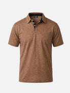 Men's Mélange Pocket Short Sleeve Polo Shirt Eleven Oasis