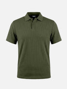Men's Slim Fit Textured Polo Shirt ElevenOasis
