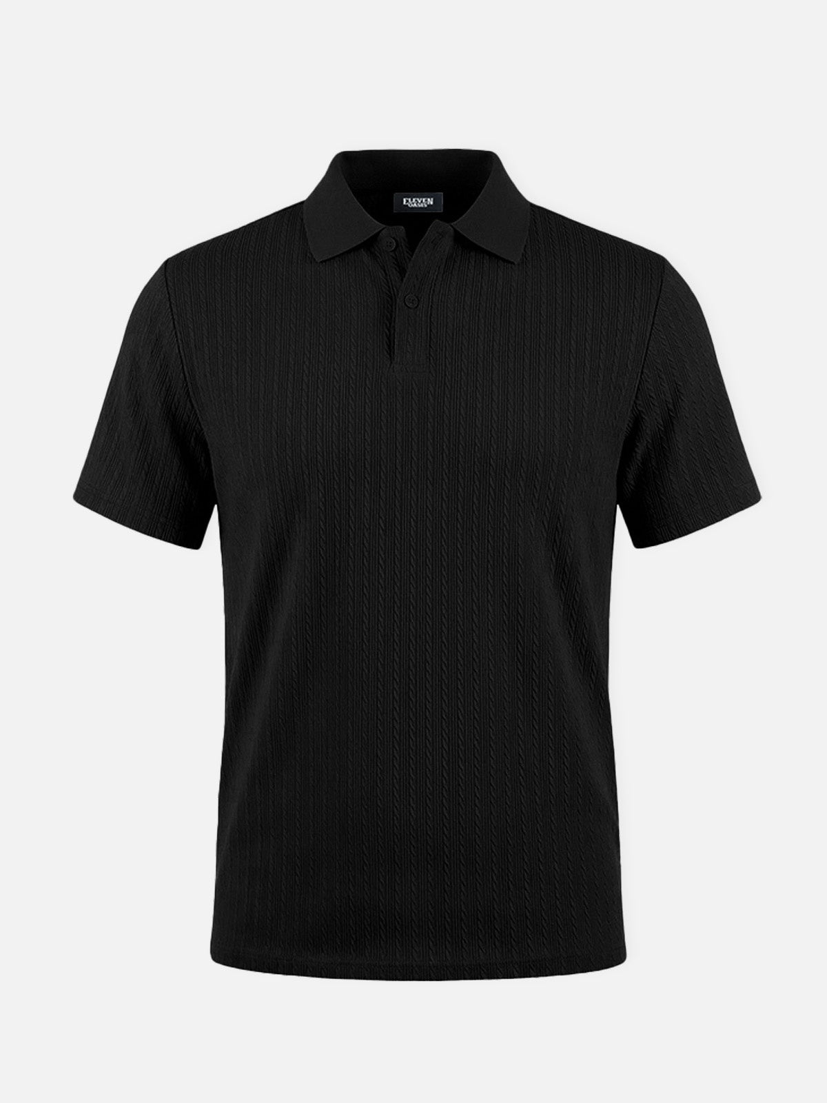 Men's Slim Fit Textured Polo Shirt ElevenOasis
