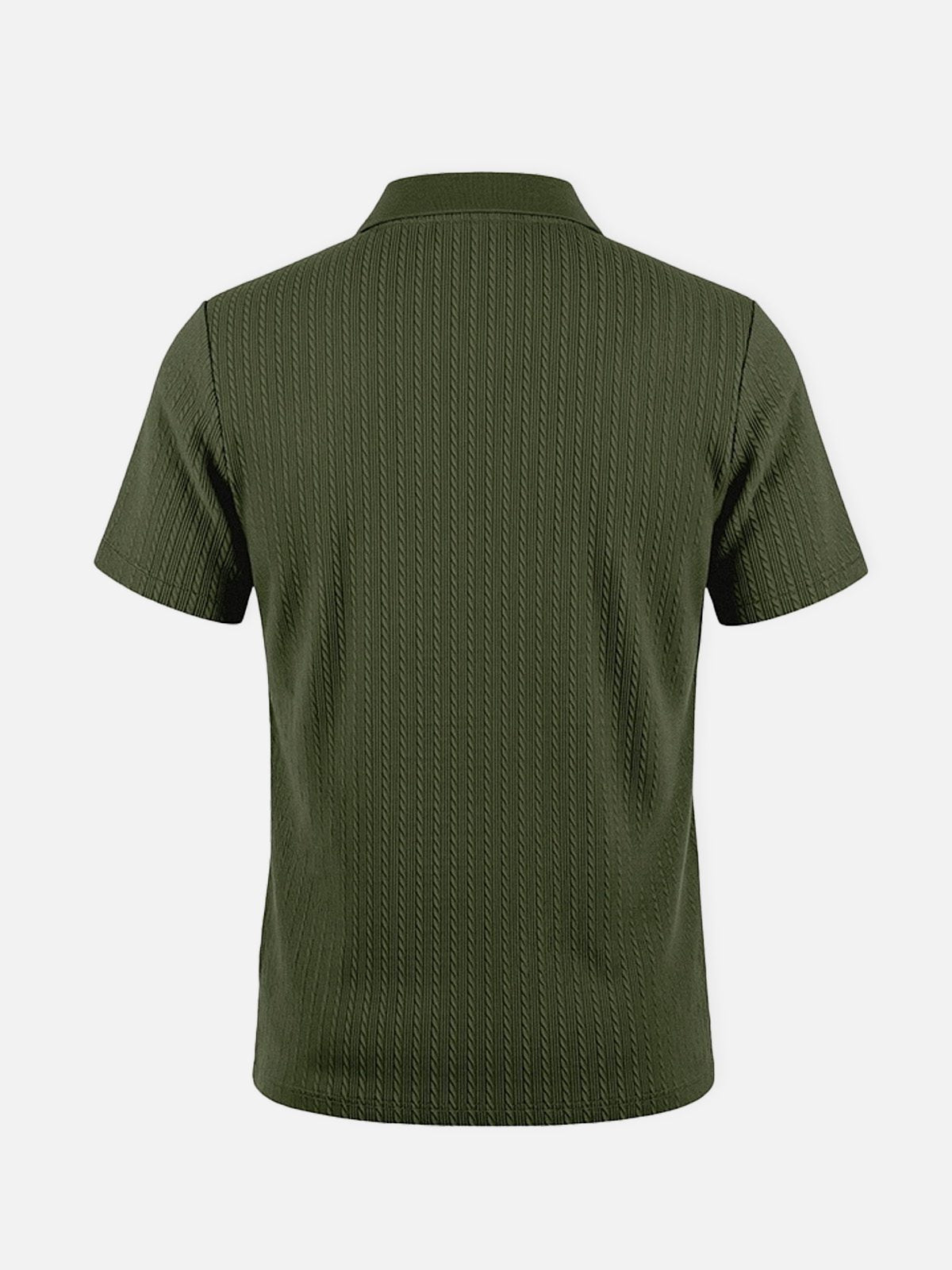 Men's Slim Fit Textured Polo Shirt ElevenOasis