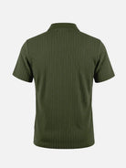 Men's Slim Fit Textured Polo Shirt ElevenOasis