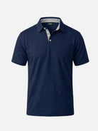 Men's Mélange Pocket Short Sleeve Polo Shirt Eleven Oasis