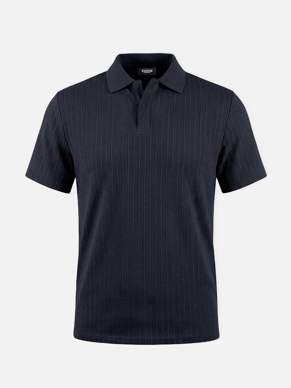 Men's Slim Fit Textured Polo Shirt ElevenOasis