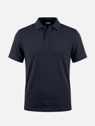 Men's Slim Fit Textured Polo Shirt ElevenOasis