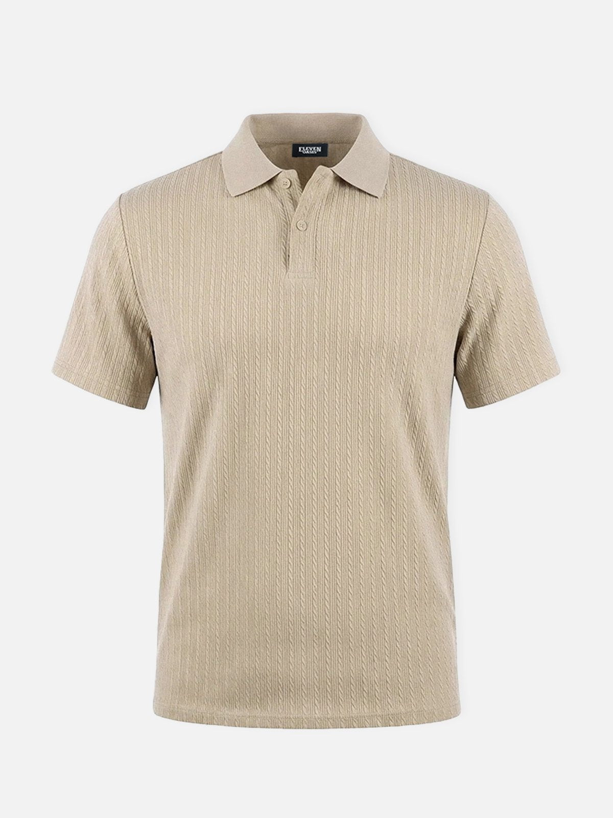 Men's Slim Fit Textured Polo Shirt ElevenOasis