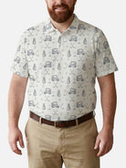Men's Golf Club Pattern Short Sleeve Polo Shirt Eleven Oasis