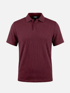 Men's Slim Fit Textured Polo Shirt ElevenOasis